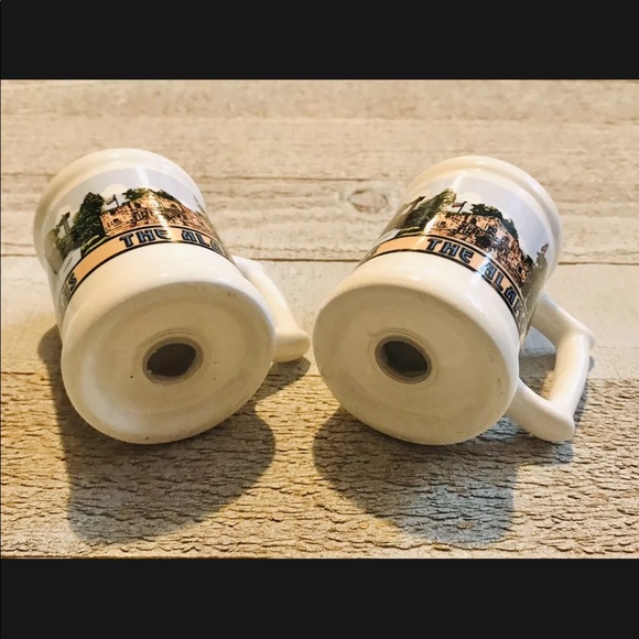 Vintage Salt And Pepper Shakers Texas Beer Stein Mugs San Antonio - Picture 7 of 8